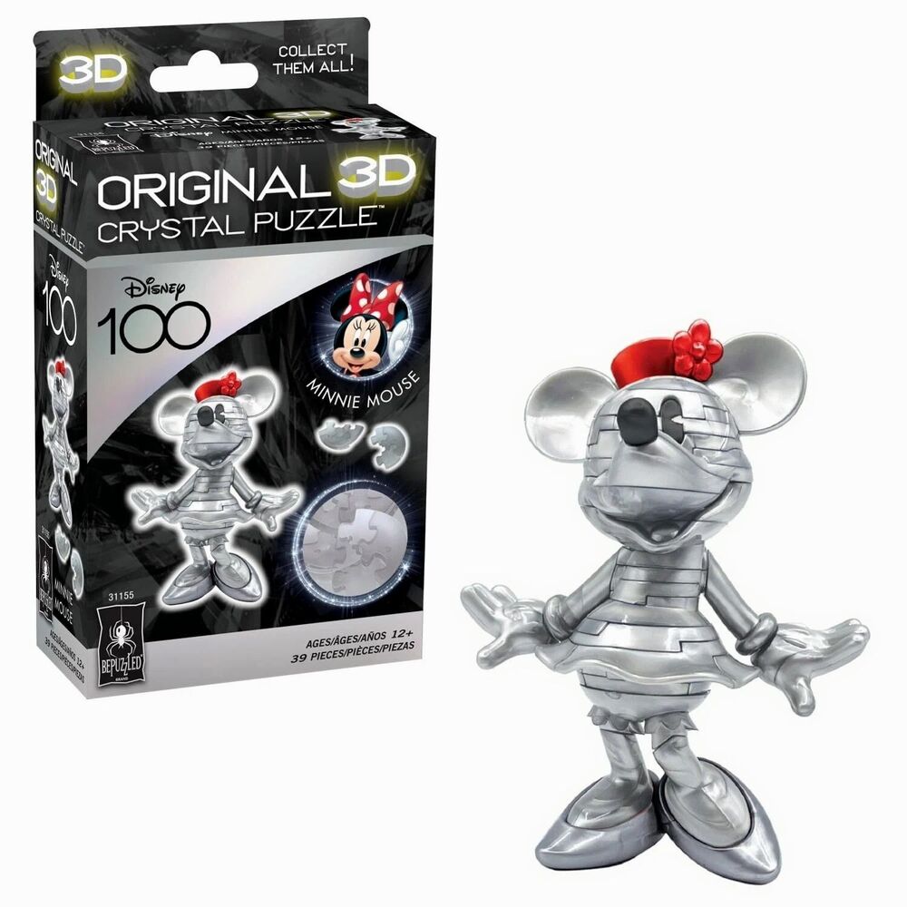 Disney 100 Bepuzzled Original 3D Crystal Puzzle Minnie Mouse NEW